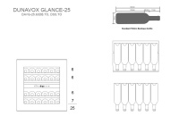 Винный шкаф  Dunavox DAVG-25.63DSS.TO